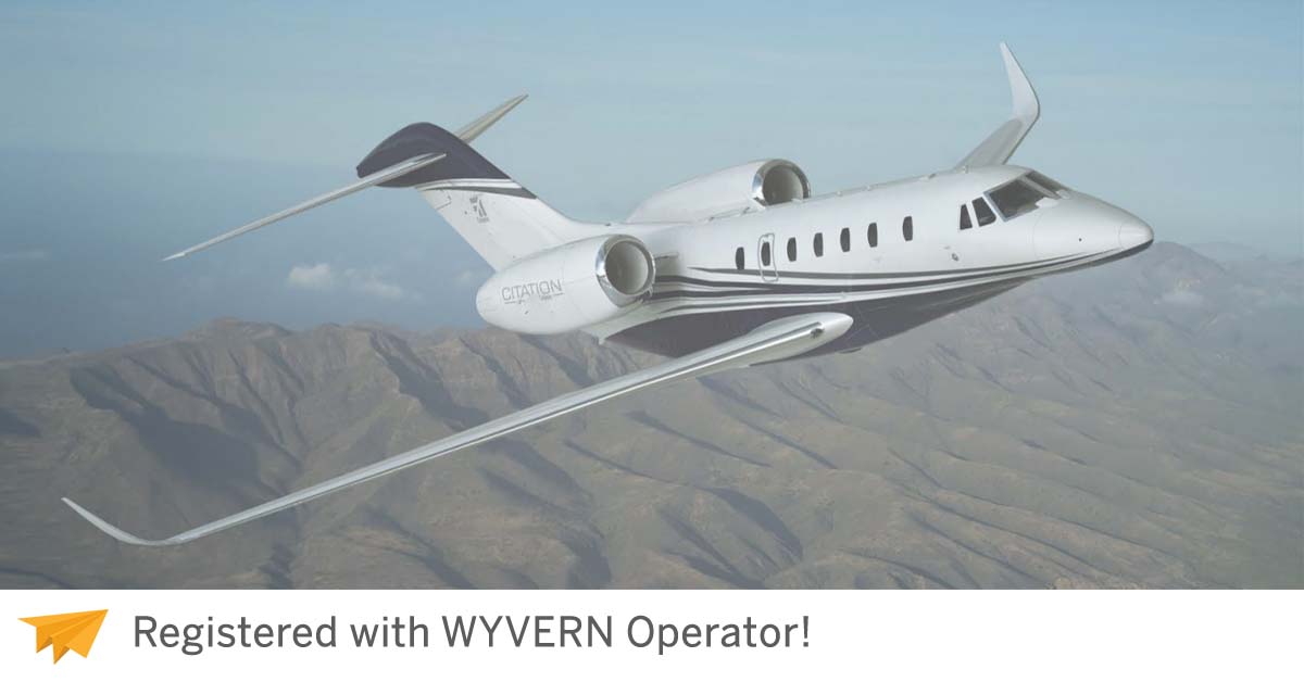 We Premier Air Charter, LLC as a New Registered with WYVERN